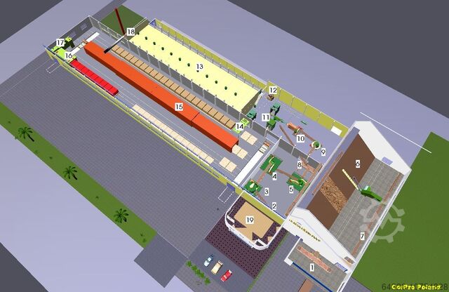 Produktionslinie für Ziegel und Tonziegel Morando 100-500 ton/day