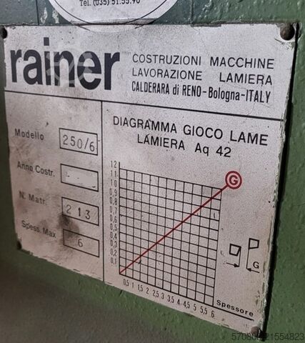 Kantenschleifmaschine RAINER Modell 250/6 RAINER 250/6
