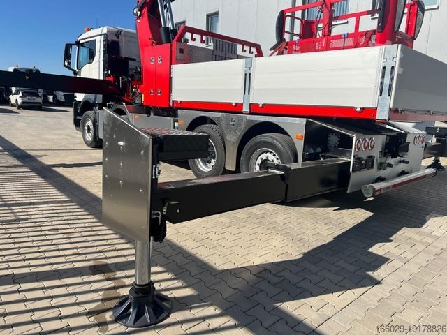 Flatbed truck MAN MAN 8x4 mit F1150RA.2.28 L616 Winde