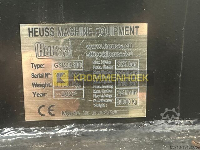 Sorting grab Heuss GSR20-800 CW30