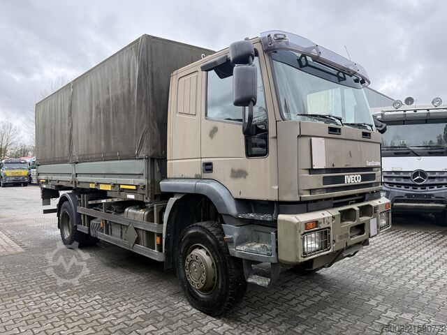 LKW mit Pritsche & Plane Iveco EuroTrakker 190E35W 4X4 Ex Armee