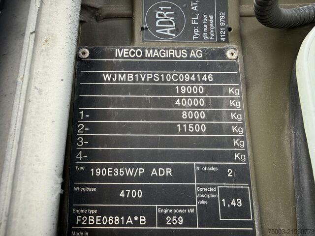 LKW mit Pritsche & Plane Iveco EuroTrakker 190E35W 4X4 Ex Armee