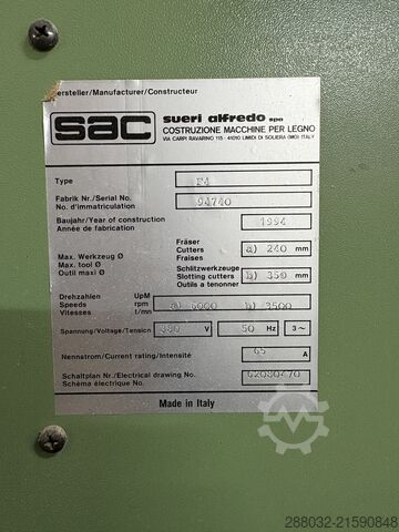 Window milling machine SAC F4 + F4 TL