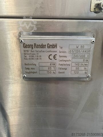 Industrielle Teilewaschanlage Georg Render GmbH W 80