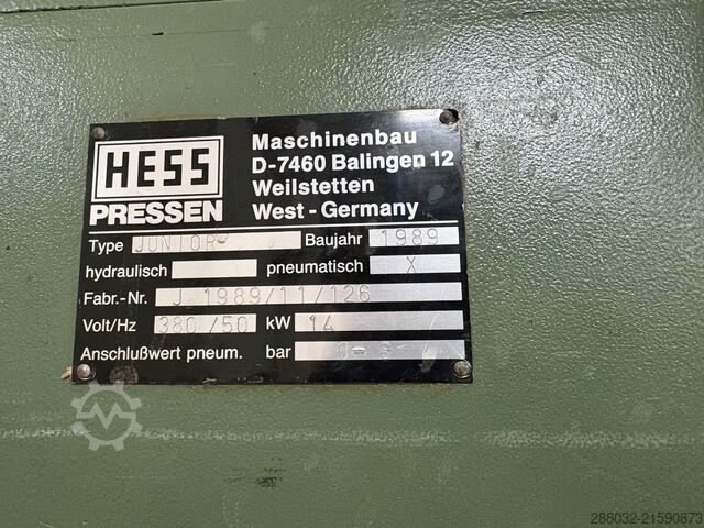 Breitbandschleifmaschine Hess JUNIOR