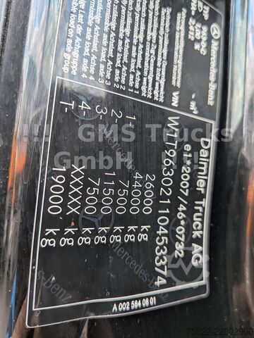 Truck chassis MERCEDES-BENZ Actros 2543 / Lenkachse / WB 4600 / Retarder
