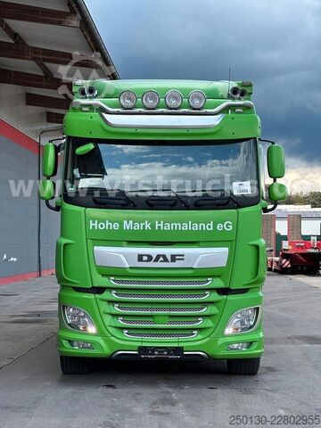Cattle truck DAF XF 480 LL 6x2 3.Stock Menke Viehwagen m. Hubdach