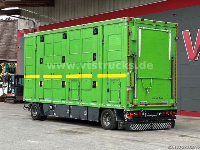 Horse transport trailer MENKE-JANZEN 3.Stock & Aggregat/Hubdach/BPW/54m²