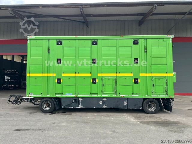 Horse transport trailer MENKE-JANZEN 3.Stock & Aggregat/Hubdach/BPW/54m²