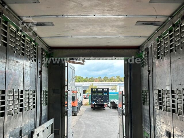 Horse transport trailer MENKE-JANZEN 3.Stock & Aggregat/Hubdach/BPW/54m²