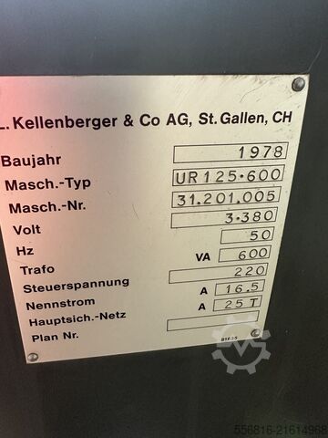 Rundschleifmaschine KELLENBERGER UR 125.600