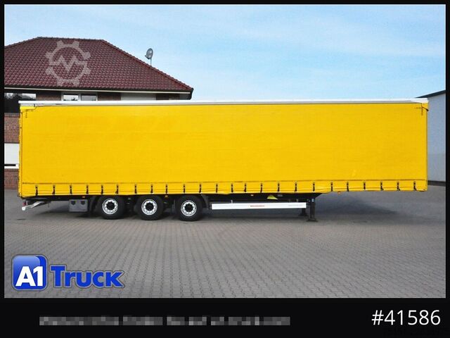 Auflieger mit Pritsche & Plane Kässbohrer Mega Trailer, Code XL, Aluplank, BPW