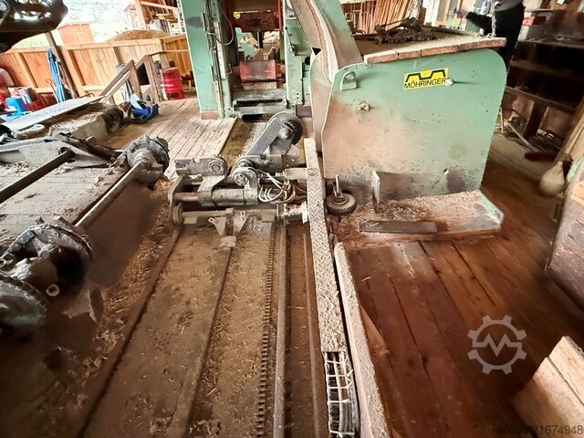 Komplettes Gatter-Sägewerk Möhringer / Paul B 75-55 Multi-BV; 230-292; 15 AO; KME 2