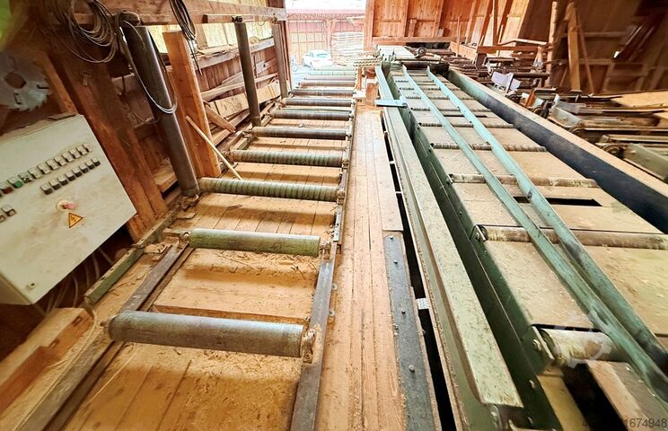 Komplettes Gatter-Sägewerk Möhringer / Paul B 75-55 Multi-BV; 230-292; 15 AO; KME 2