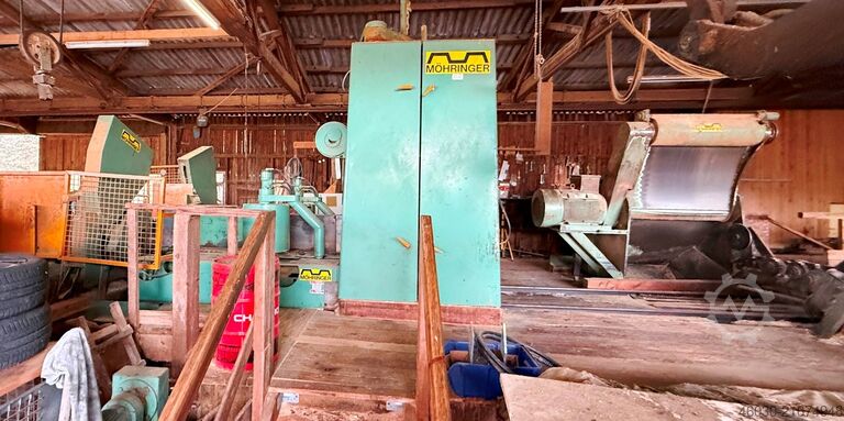 Komplettes Gatter-Sägewerk Möhringer / Paul B 75-55 Multi-BV; 230-292; 15 AO; KME 2