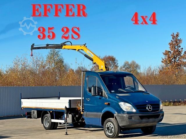 Truck-mounted crane van MERCEDES-BENZ Sprinter 516 CDI * EFFER 35 2S * TOP