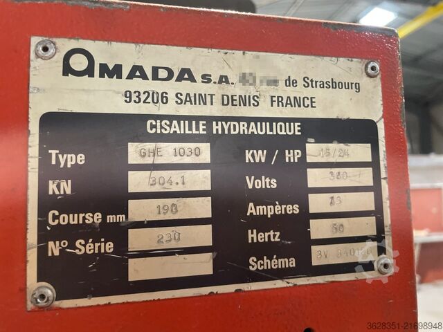 Hydraulische Schere AMADA PROMECAM 1030