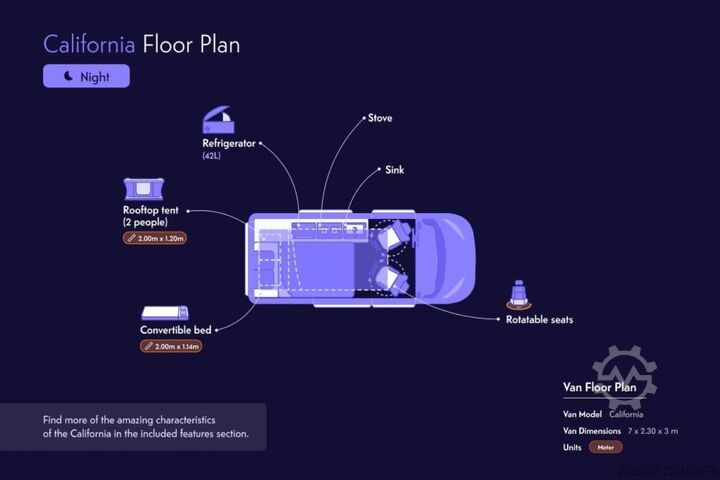  Volkswagen California Ocean 2022 Automatico | Tetto a soffietto