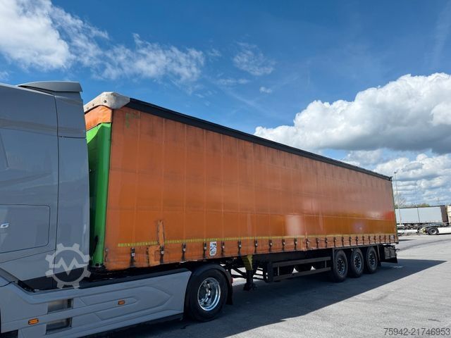 Open semitrailer with tarp SCHMITZ CARGOBULL SCB S3T STANDARD EDSCHA  VERZINKT