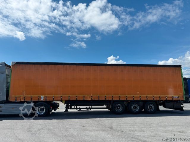 Open semitrailer with tarp SCHMITZ CARGOBULL SCB S3T STANDARD EDSCHA  VERZINKT