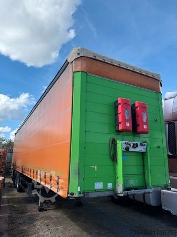 Open semitrailer with tarp SCHMITZ CARGOBULL SCB S3T STANDARD EDSCHA  VERZINKT