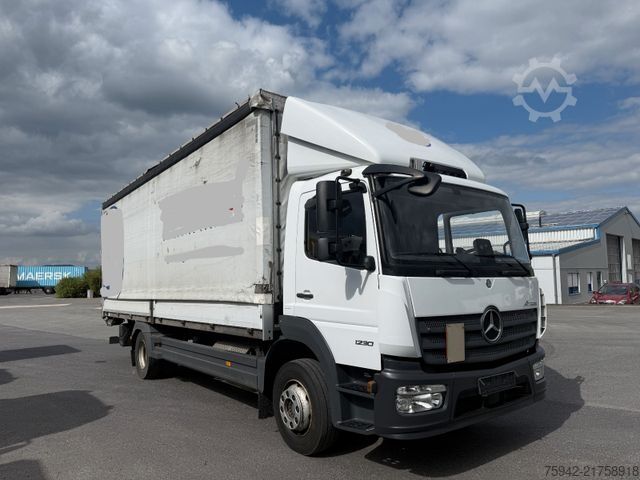 Flatbed truck with tarp MERCEDES-BENZ Atego 3 1224 LBW 1,5 AHK AUTOMATIK