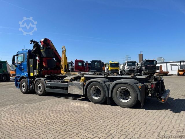 Abrollkipper MAN TGS 35.430 8x4 Abrollkipper mit Kran Funk