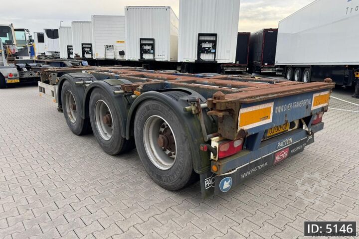 Container transportation Pacton T3-010 / Multichassis / BPW Drum