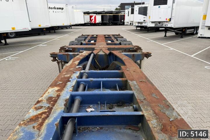 Container transportation Pacton T3-010 / Multichassis / BPW Drum