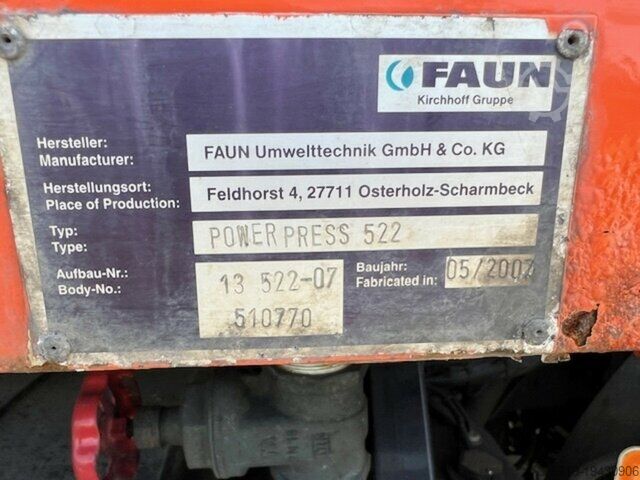 Müllwagen Mercedes-Benz 2629 Econic 6x2 Faun PowerPress
