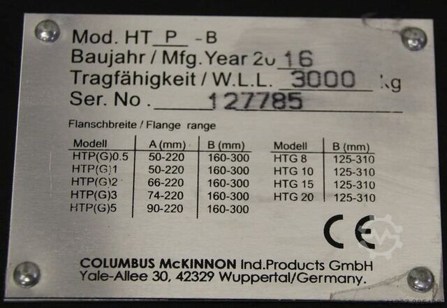 Kranfahrwerk 3 to Columbus HTP