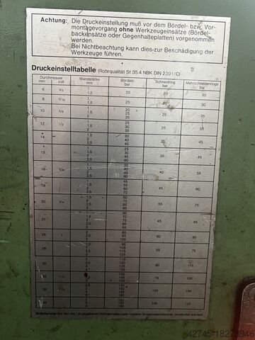 Mandrel bending machine pipe bending machine Tracto-Technik Tubomat 319MS90