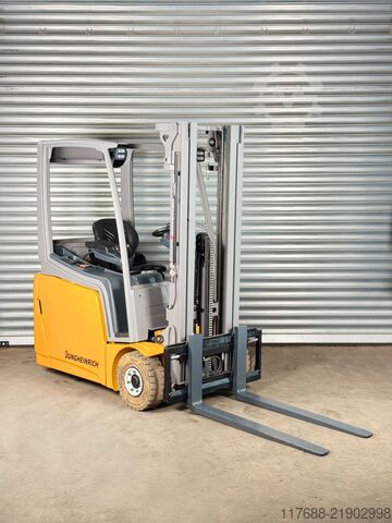 Electric 3-wheeler Jungheinrich EFG 215 - Service Neu - nur 2778 Std. Batterie 87%