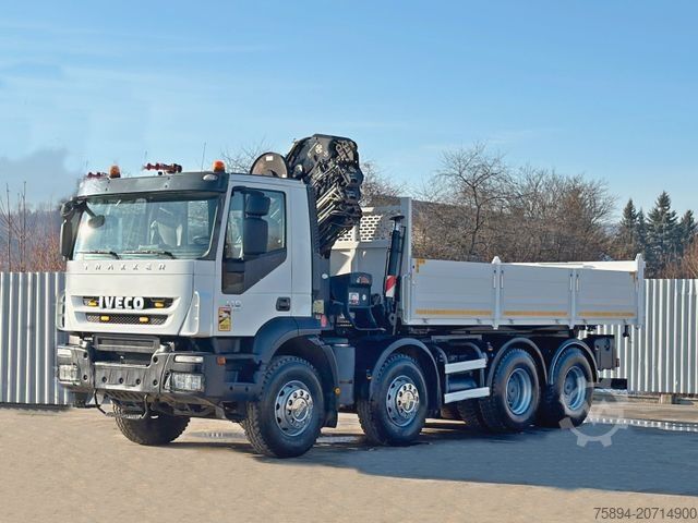 Autokran IVECO TRAKKER * HIAB 211 E - 6 HIDUO+ FUNK / 8x4 *TOP