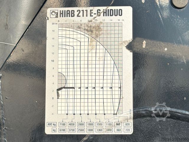 Autokran IVECO TRAKKER * HIAB 211 E - 6 HIDUO+ FUNK / 8x4 *TOP