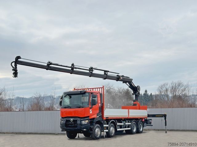 Truck mounted crane RENAULT K 430 * HIAB 211 EP - 5 HIDUO+ FUNK * 8x4