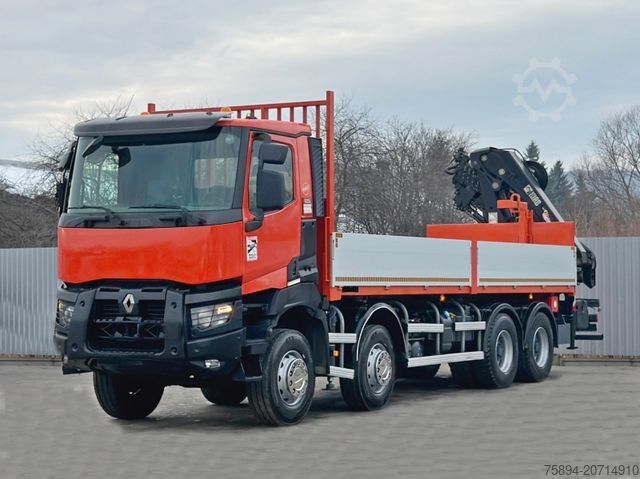 Truck mounted crane RENAULT K 430 * HIAB 211 EP - 5 HIDUO+ FUNK * 8x4