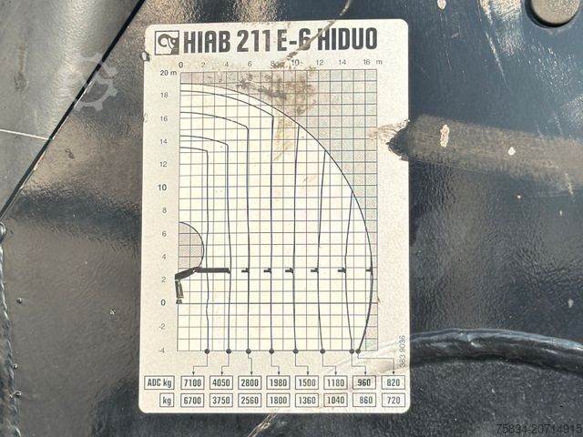 Kipper LKW IVECO TRAKKER * HIAB 211 E - 6 HIDUO+ FUNK / 8x4 *TOP