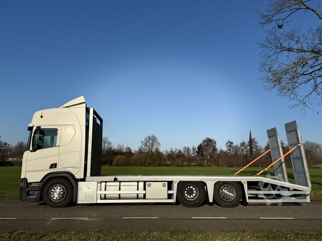 Scania R450 NGS 6X2 Maschinentransporter / Auffahrlastwagen Euro 6 Automatik - Vollluftfederung - SCANIA R450 NGS 6X2 Machine Transporter / Oprij Vrachtwagen Euro 6 Automaat - Full Air - 2019