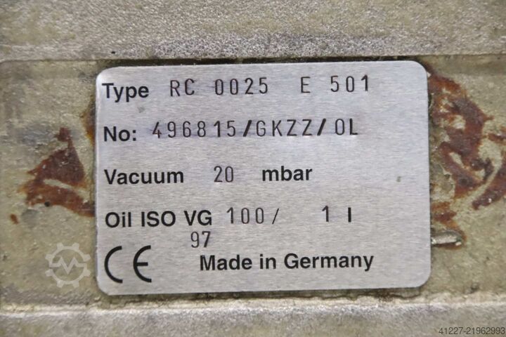 Vacuum pump 0.75 kW Busch RC 0025 E 501