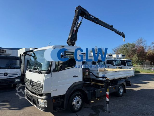 Autokranwagen MERCEDES-BENZ ATEGO 816 Kipper 3-Seiten*KRAN HIAB X 078*2xAHK