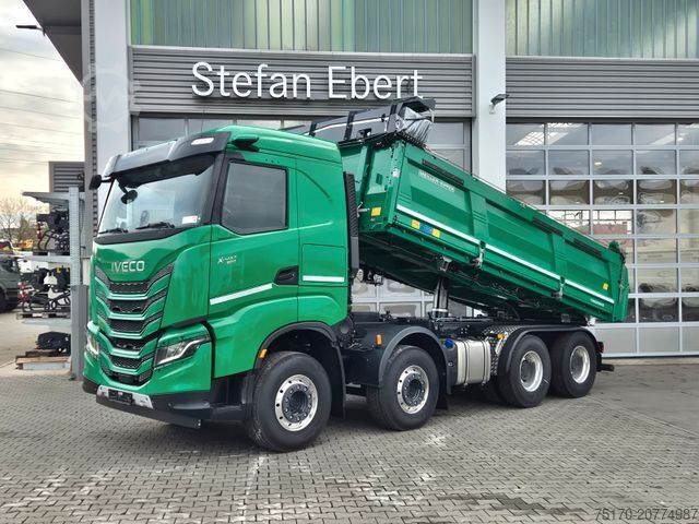 Kipper LKW IVECO AS360X50Z/P HR ON+ 8x4 Meiller AHK Intarder Cam