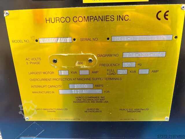Vertical Machining Center Hurco VMX 60/40T