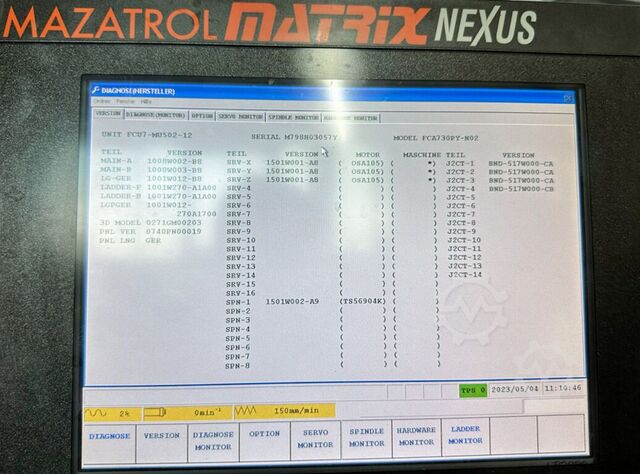 Horizontal-Bearbeitungszentrum Mazak HCN-5000 II