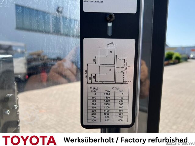 High Lift stacker Toyota SWE 140 L / Akku neu!