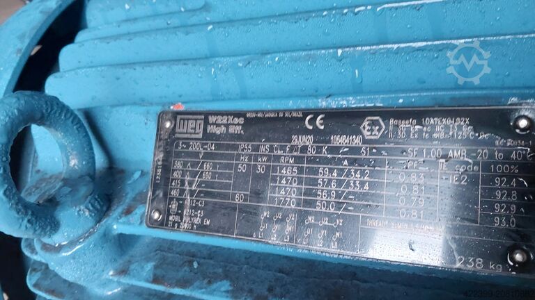 Explosionsgeschützter Syngas-Lüfter, hohe Temperatur 500°C Halifax fan 45,5/45RTB SYN GAS Explosion proof High temp