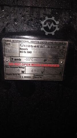 Explosionsgeschützter Syngas-Lüfter, hohe Temperatur 500°C Halifax fan 45,5/45RTB SYN GAS Explosion proof High temp