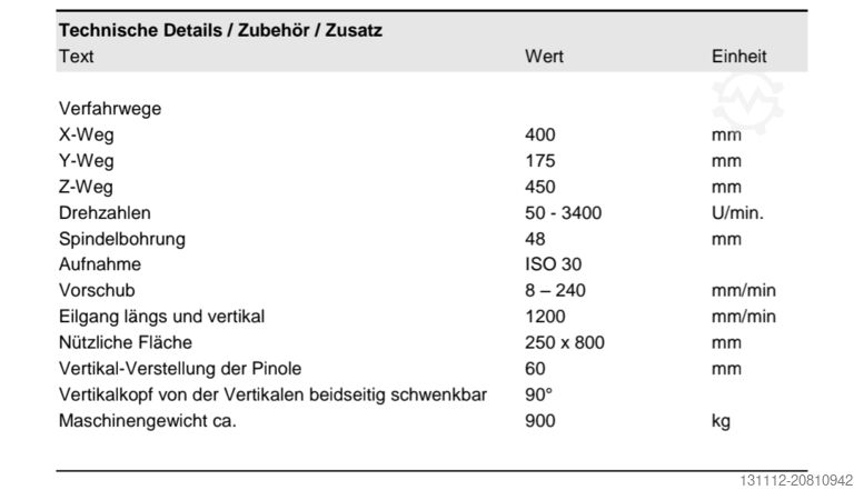 Fräsmaschine Aciera Fräsmaschine F4
