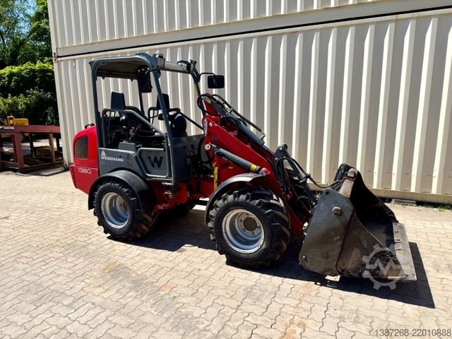 Wheel loader WEIDEMANN 1380 Hoflader/ 2020 BJ / 1.778 H / Klappschaufel