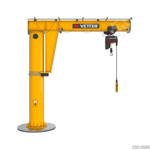 Pillar jib crane 1000 kg - 5.5 m Vetter 